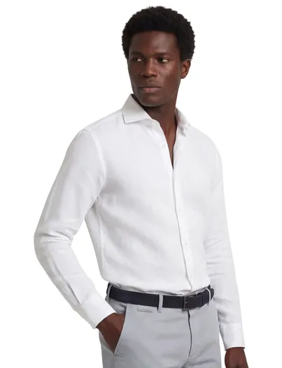Ledub Ledub Modern Fit New business overhemd wit