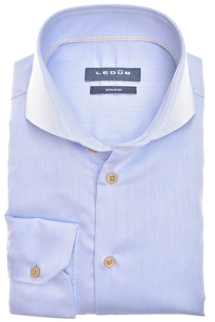 Business overhemd Ledub Slim Fit lichtblauw