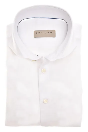 John Miller John Miller business overhemd Tailored Fit wit effen
