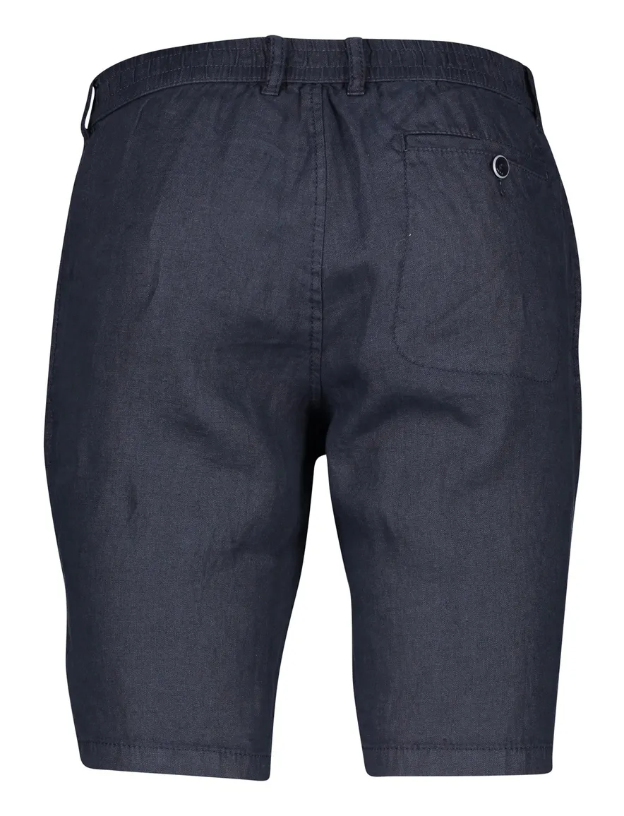 Brax korte broek linnen donkerblauw