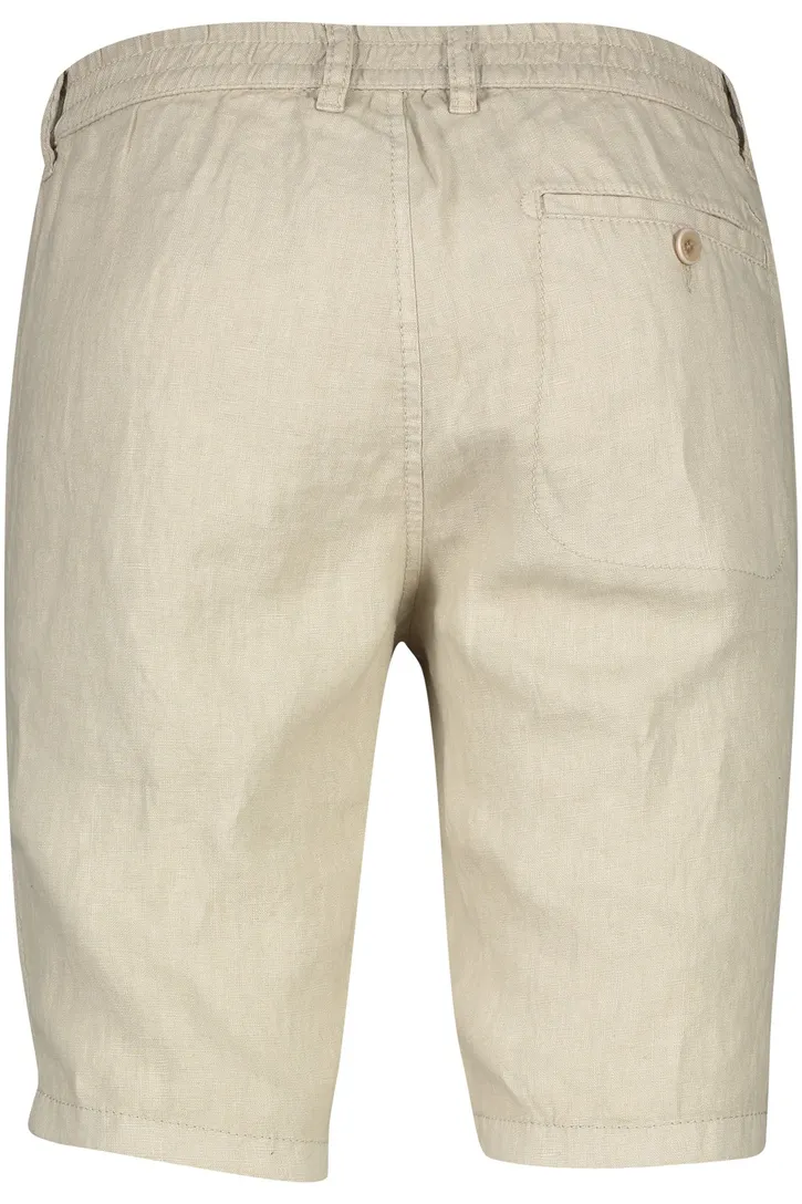 Linnen Brax korte broek beige normale fit