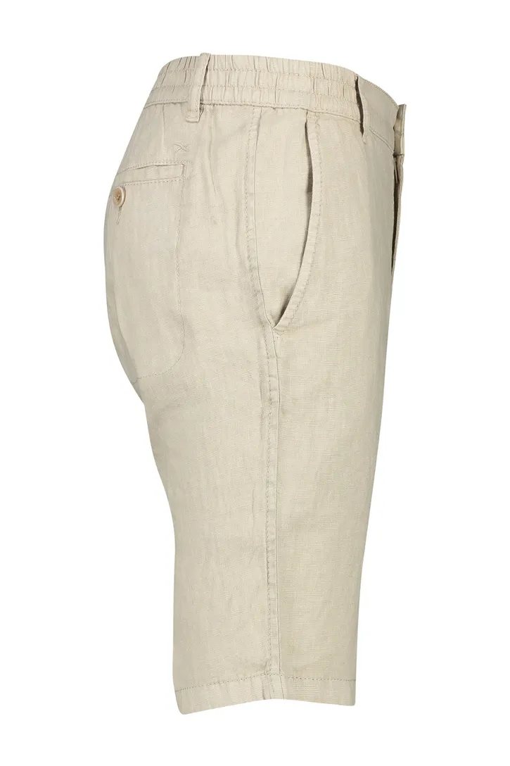 Linnen Brax korte broek beige normale fit