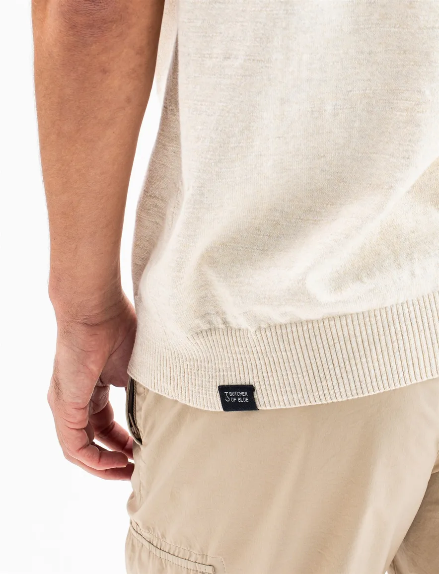 Butcher of Blue polo normale fit beige