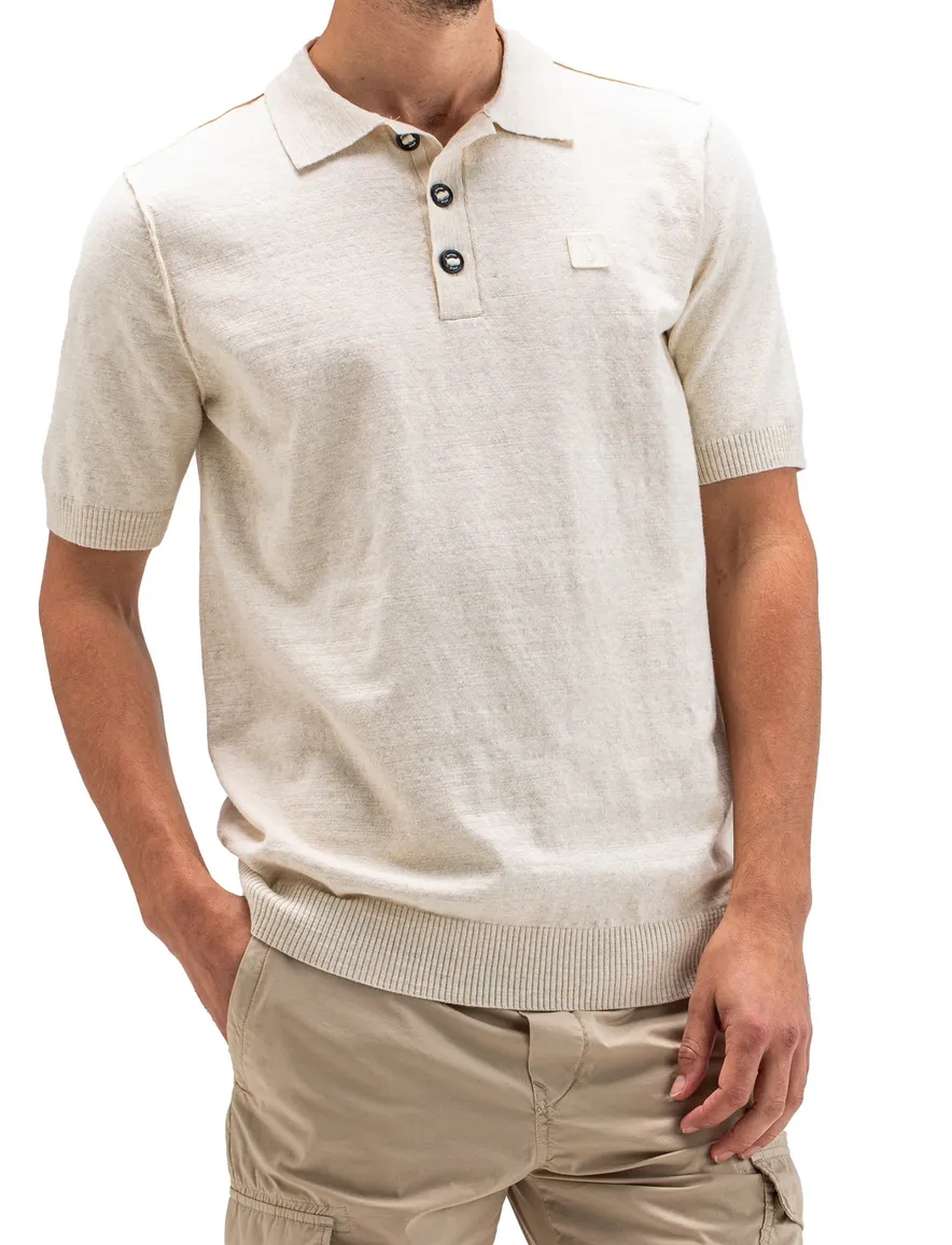 Butcher of Blue polo normale fit beige