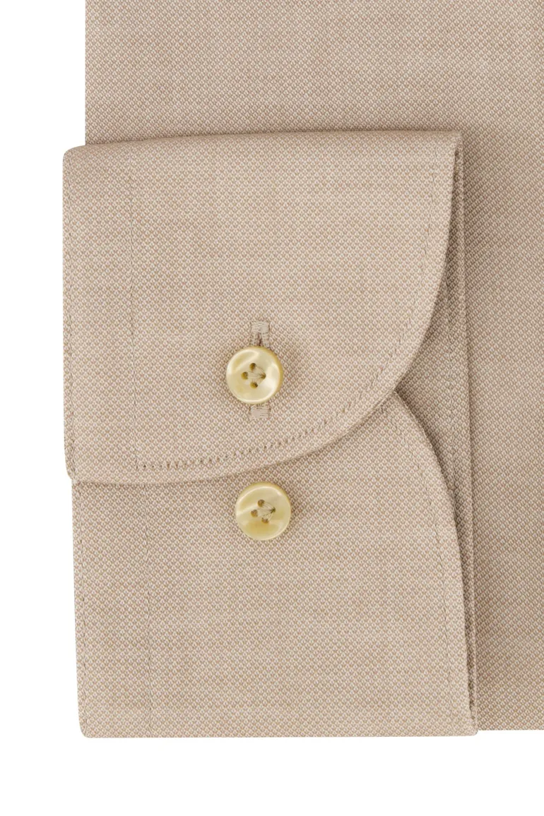 Profuomo overhemd beige non iron
