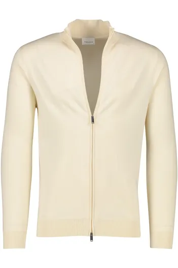 Profuomo Profuomo vest creme normale fit katoen