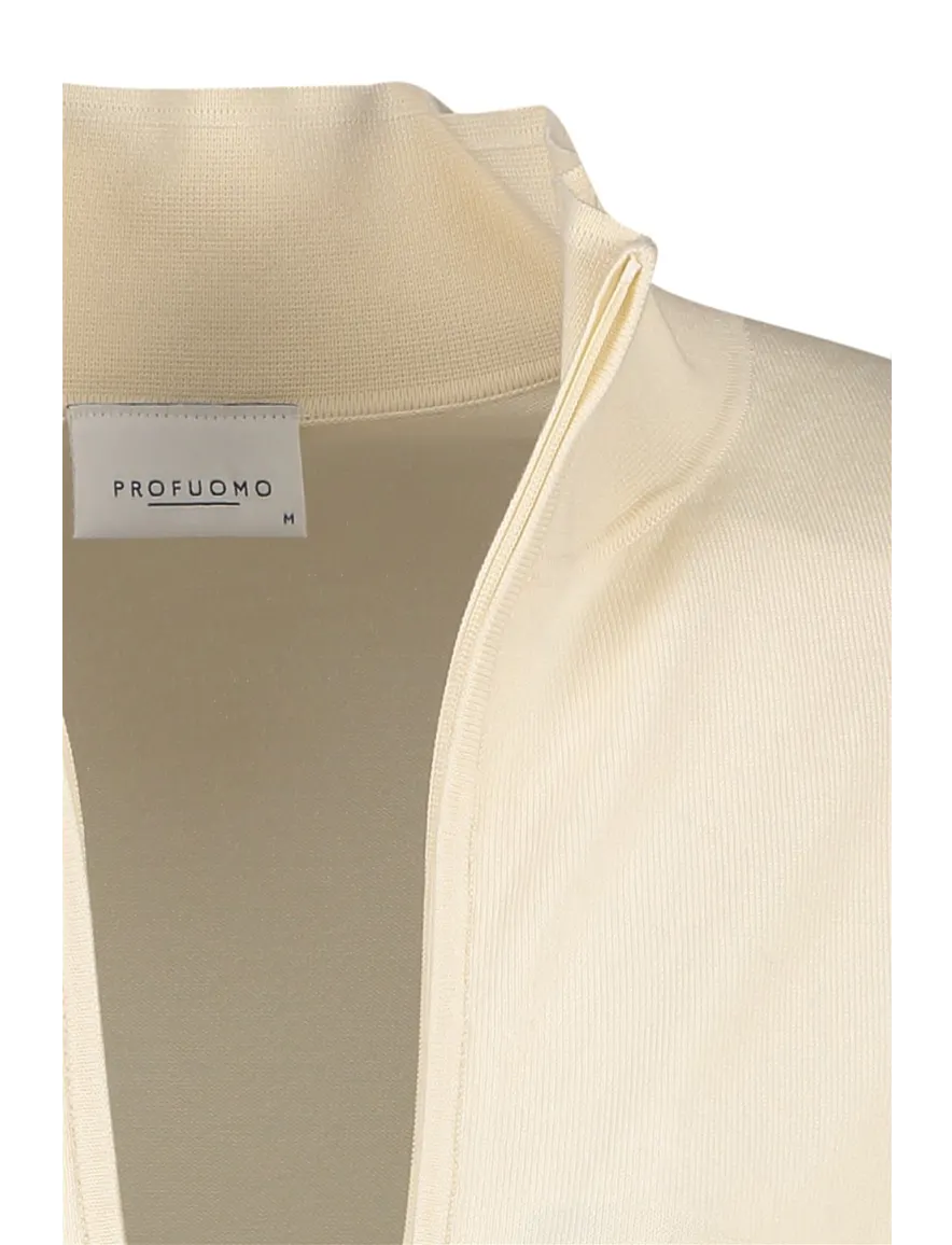 Profuomo vest geel normale fit katoen
