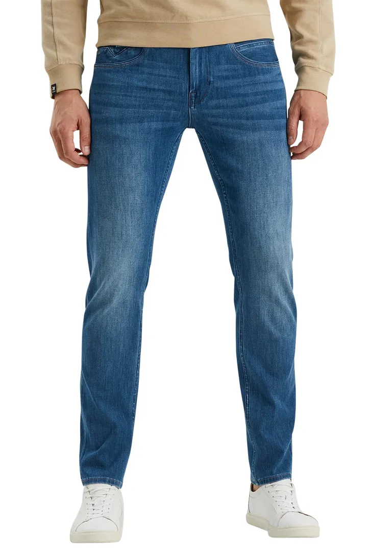Vanguard jeans V850 Rider denimblauw effen denim