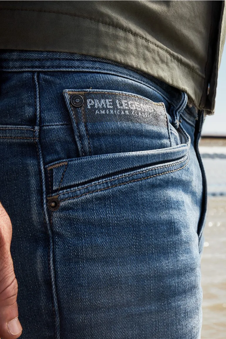 PME Legend Skyrak regular fit jeans blauw