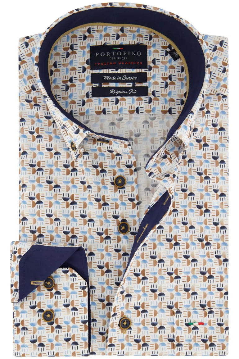 Portofino overhemd wit regular fit