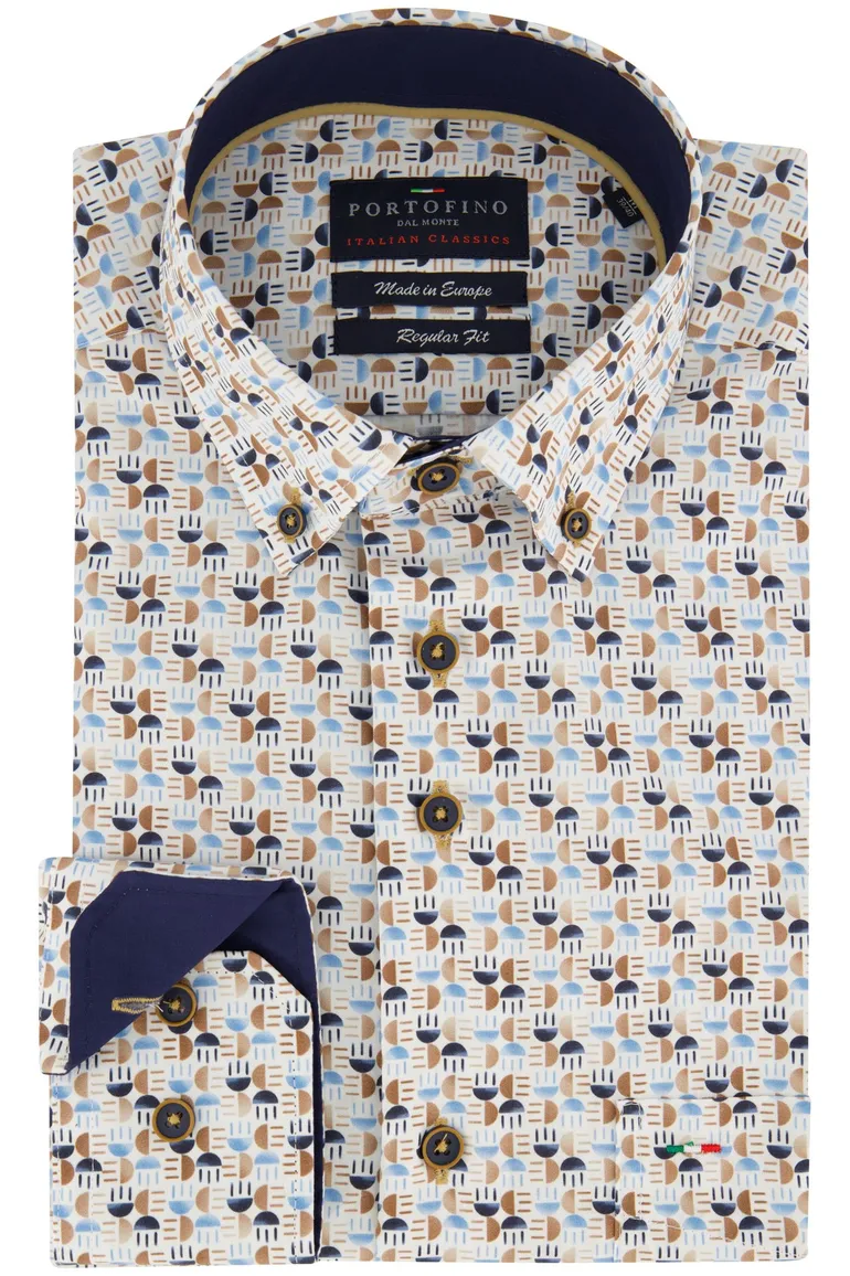 Portofino overhemd wit regular fit
