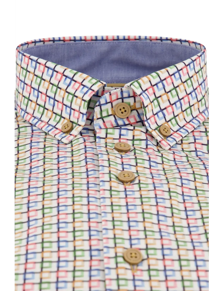 Portofino overhemd multicolor geprint