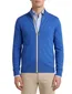 Portofino vest blauw effen katoen