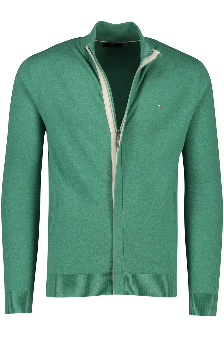 Portofino vest groen effen