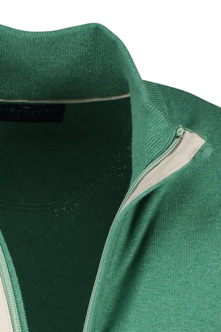 Portofino vest groen effen