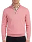 Portofino half zip trui roze katoen