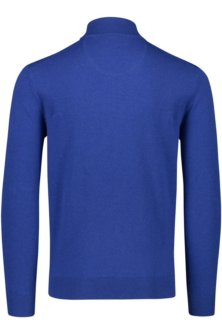 Portofino halfzip trui blauw