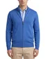 Portofino vest effen blauw rits katoen