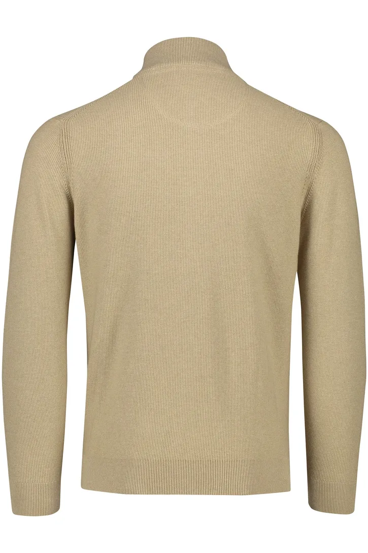 katoenen Portofino vest rits effen camel