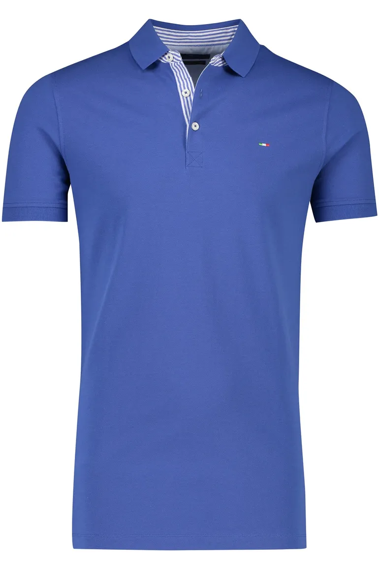Portofino polo extra lang blauw