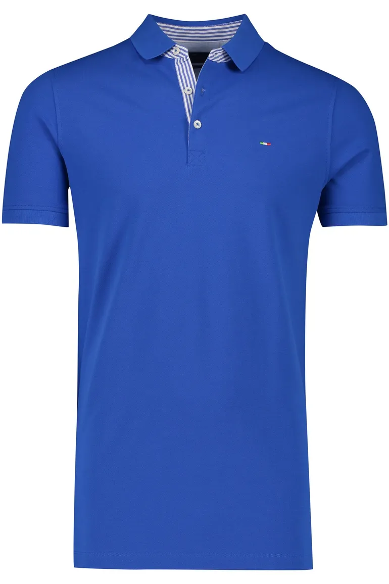 Portofino polo extra lang middenblauw