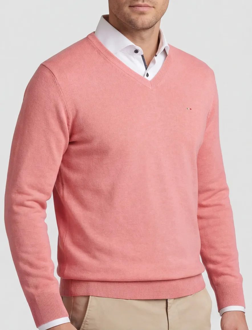 Portofino trui roze v-hals