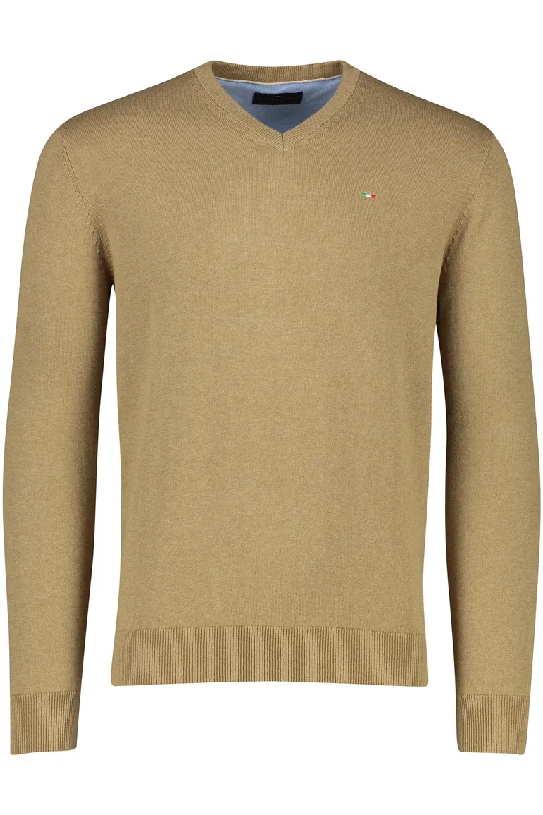 Portofino trui bruin v-hals