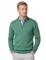 Portofino trui half zip groen effen
