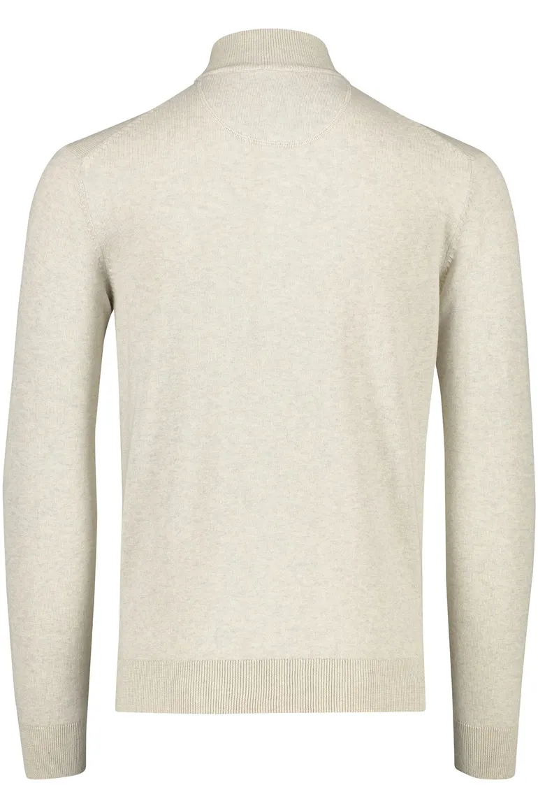 Portofino trui beige halfzip