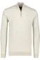 Portofino sweater half zip beige katoen extra lang