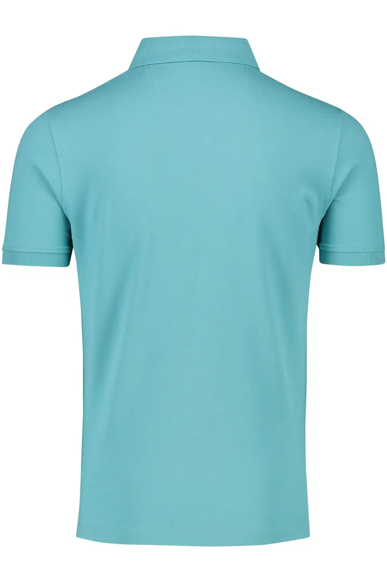 Portofino polo turquoise katoen