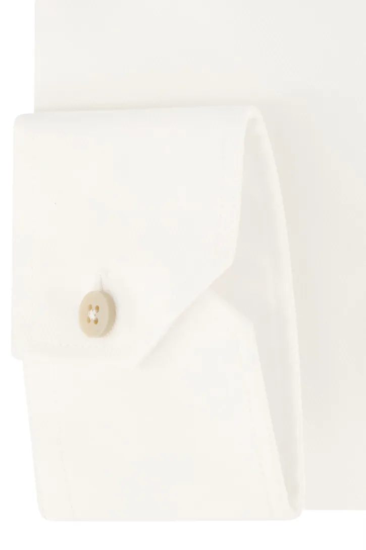 Ledub overhemd modern fit wit effen
