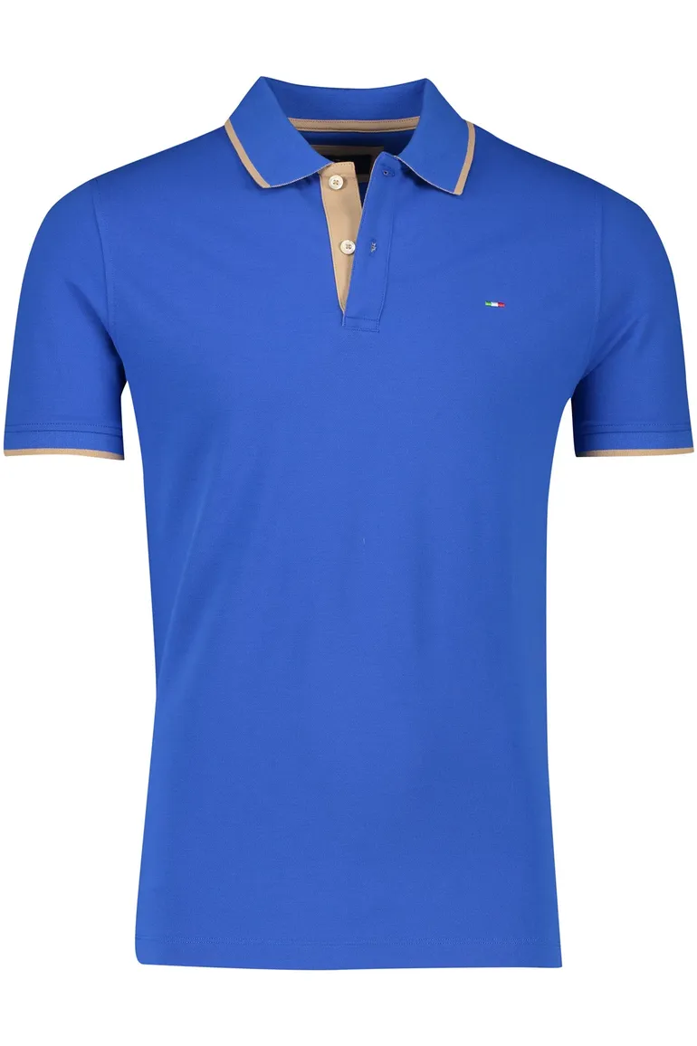 2-knoops Portofino polo blauw