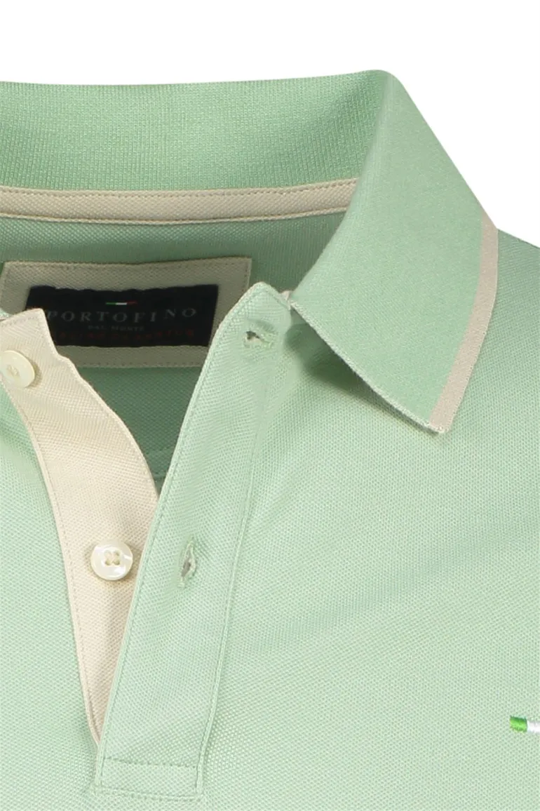 Portofino polo groen 2 knoops