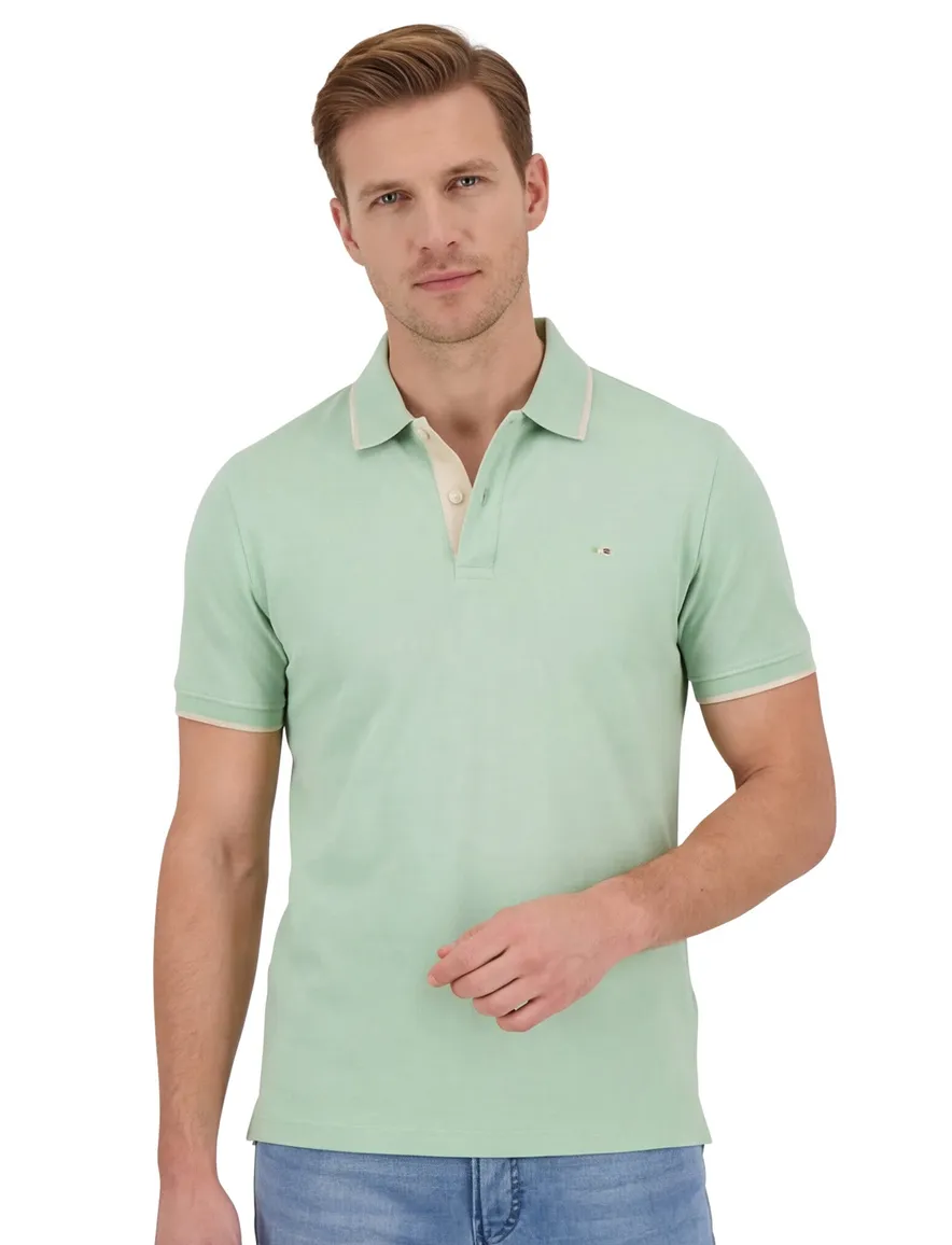 Portofino polo groen 2 knoops
