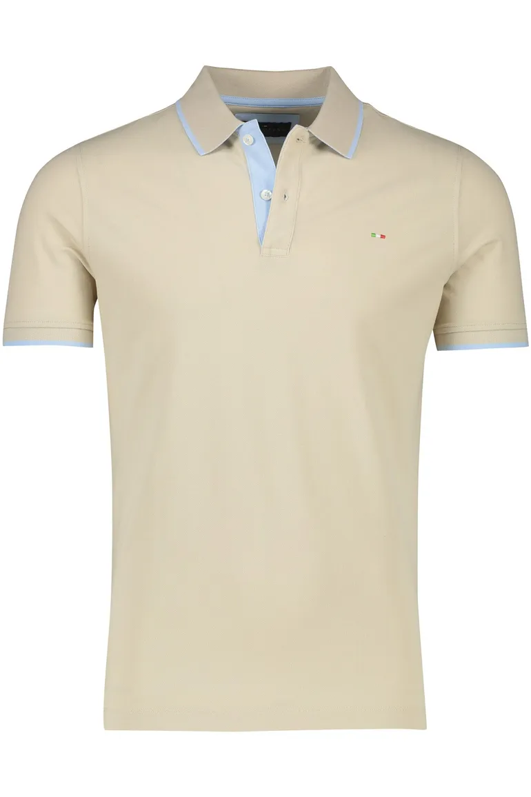 2-knoops Portofino polo beige