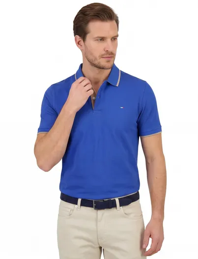 Portofino Extra lange Portofino polo blauw 2-knoops