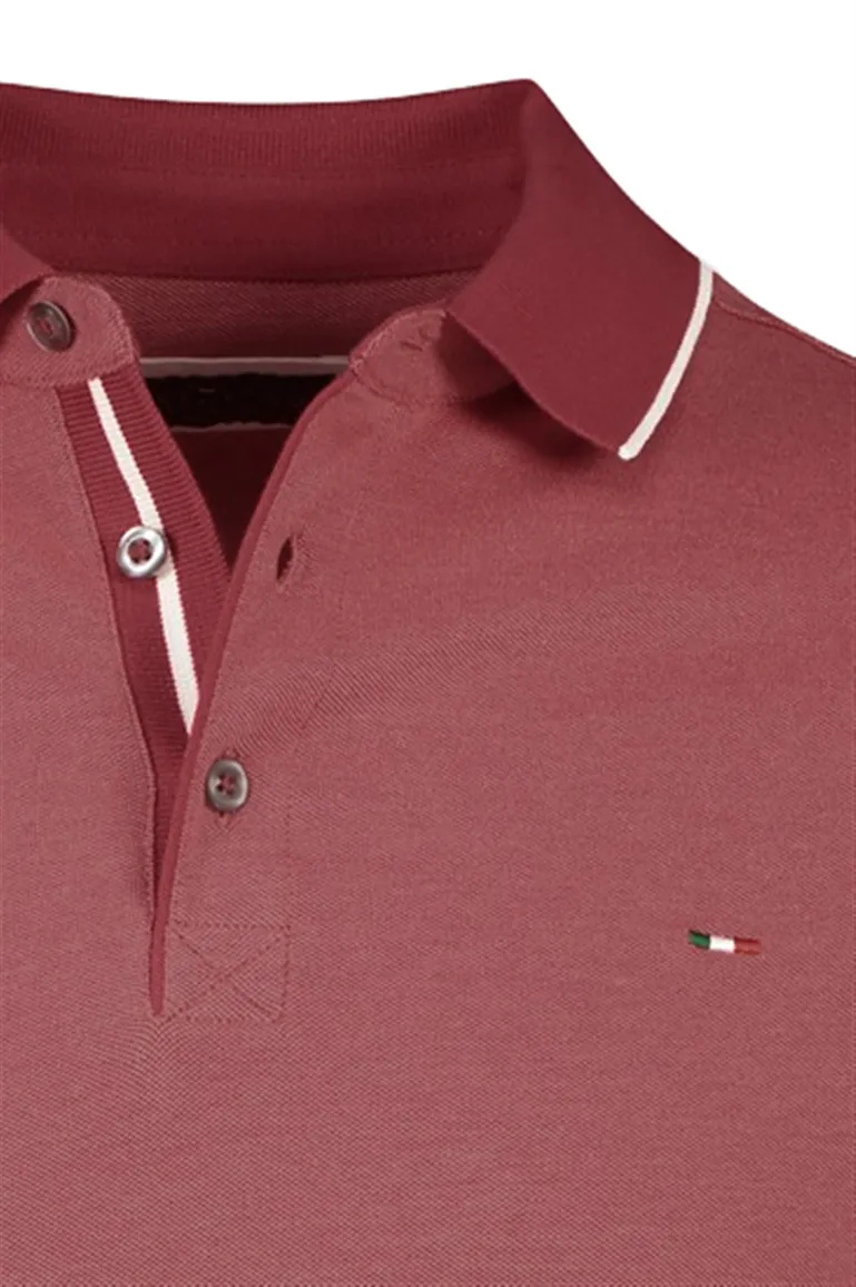 Portofino polo rood gemeleerd