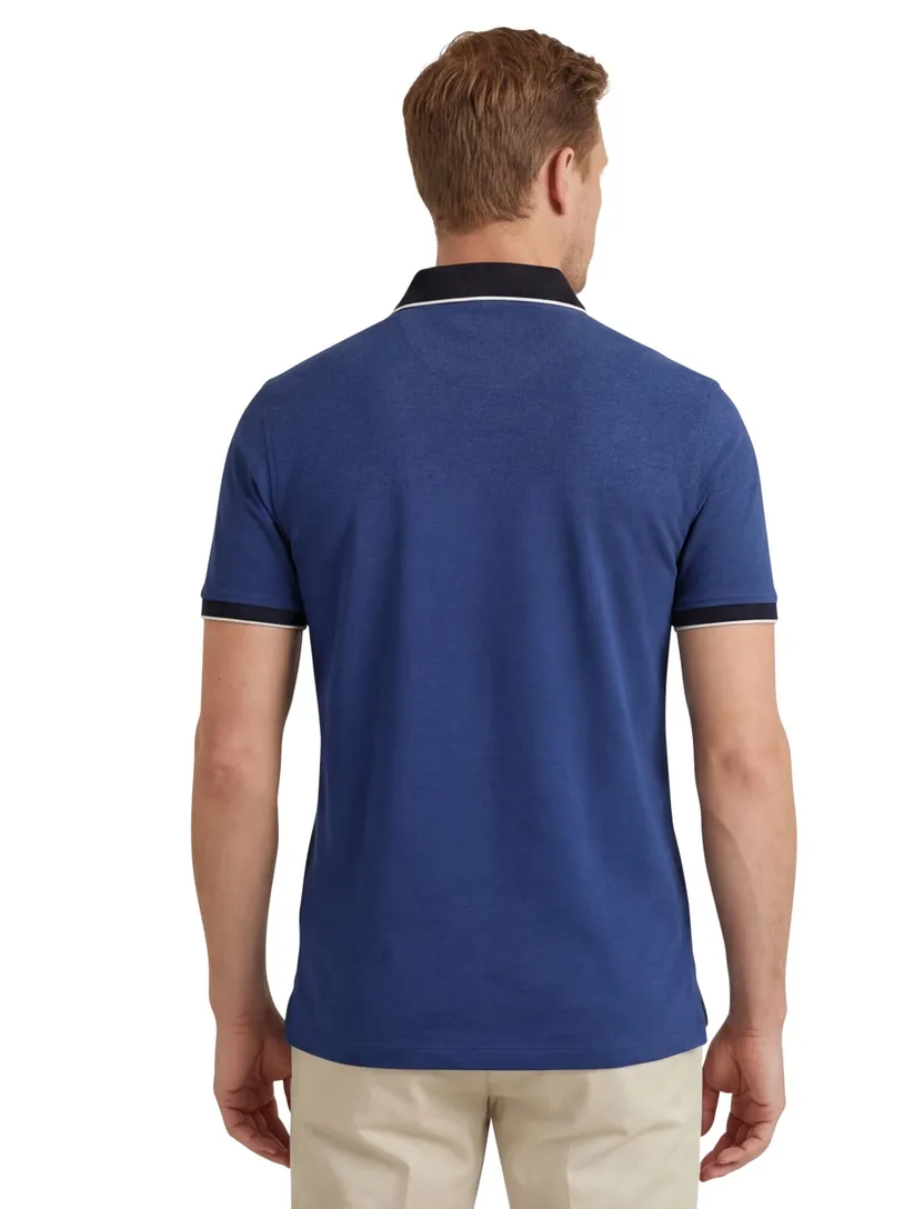 Portofino polo donkerblauw katoen normale fit