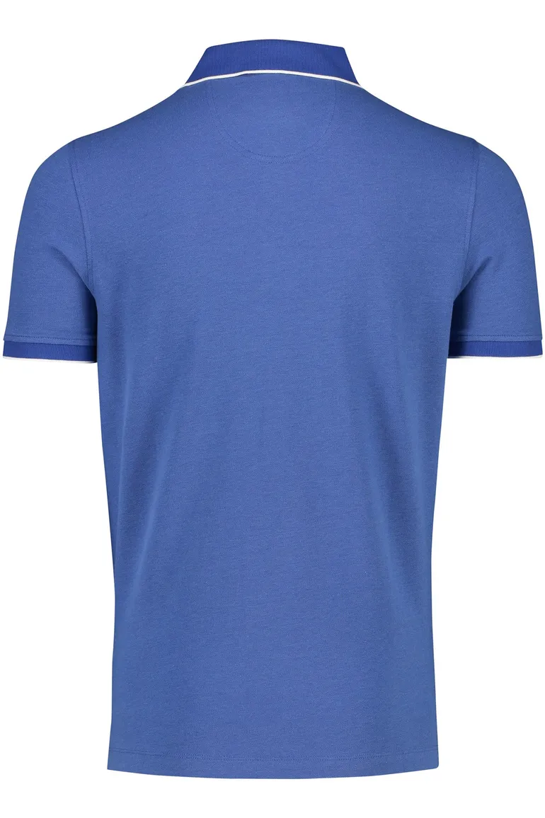 Portofino polo blauw katoen normale fit