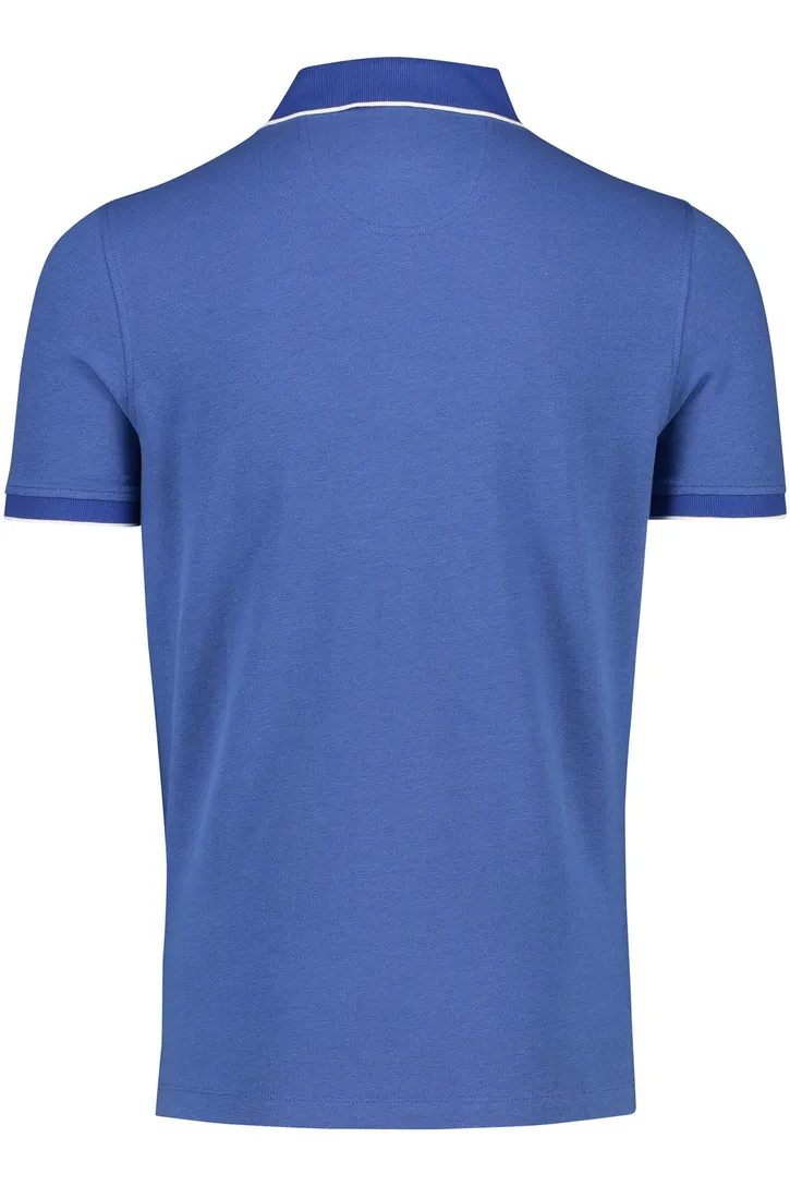 Portofino polo normale fit blauw katoen
