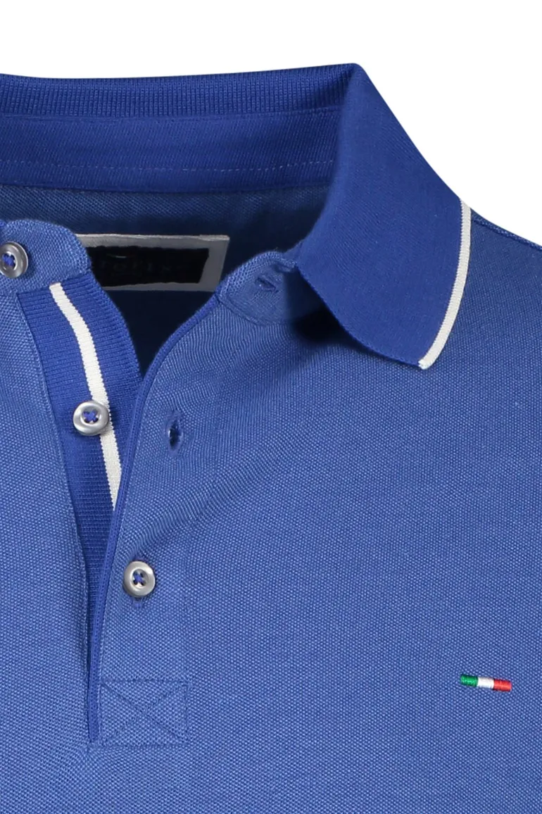 Portofino polo blauw katoen normale fit