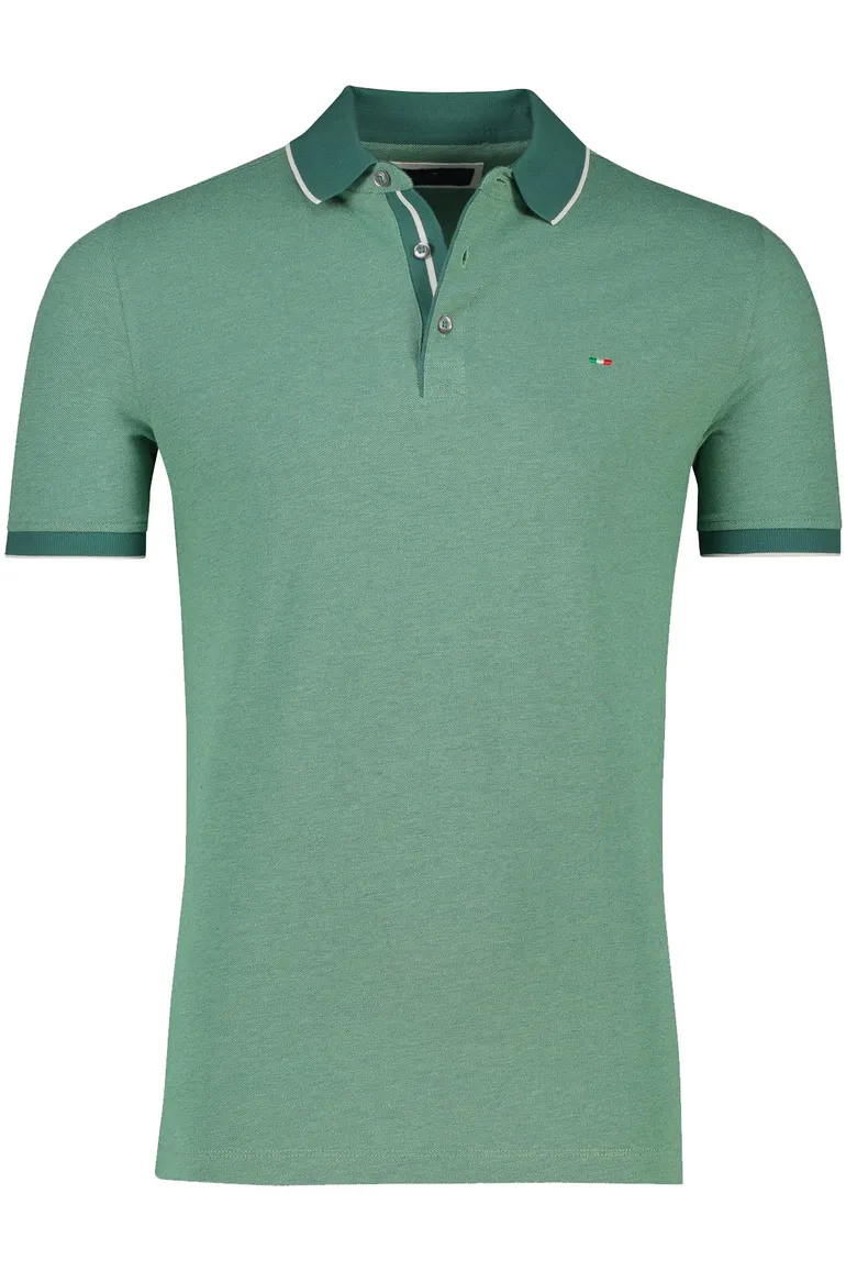 Portofino polo groen gemeleerd