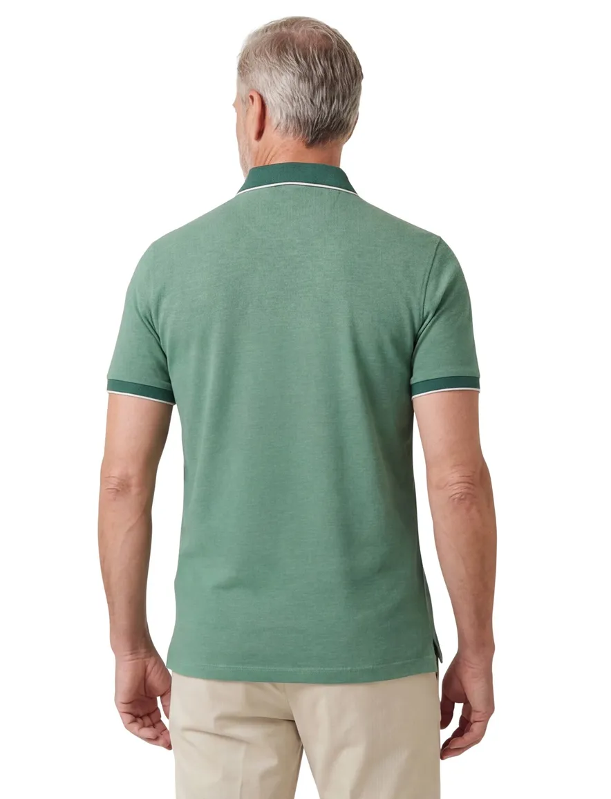 Portofino polo groen gemeleerd