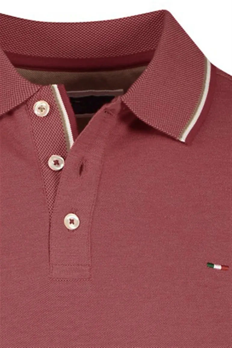 Portofino polo rood 3-knoops