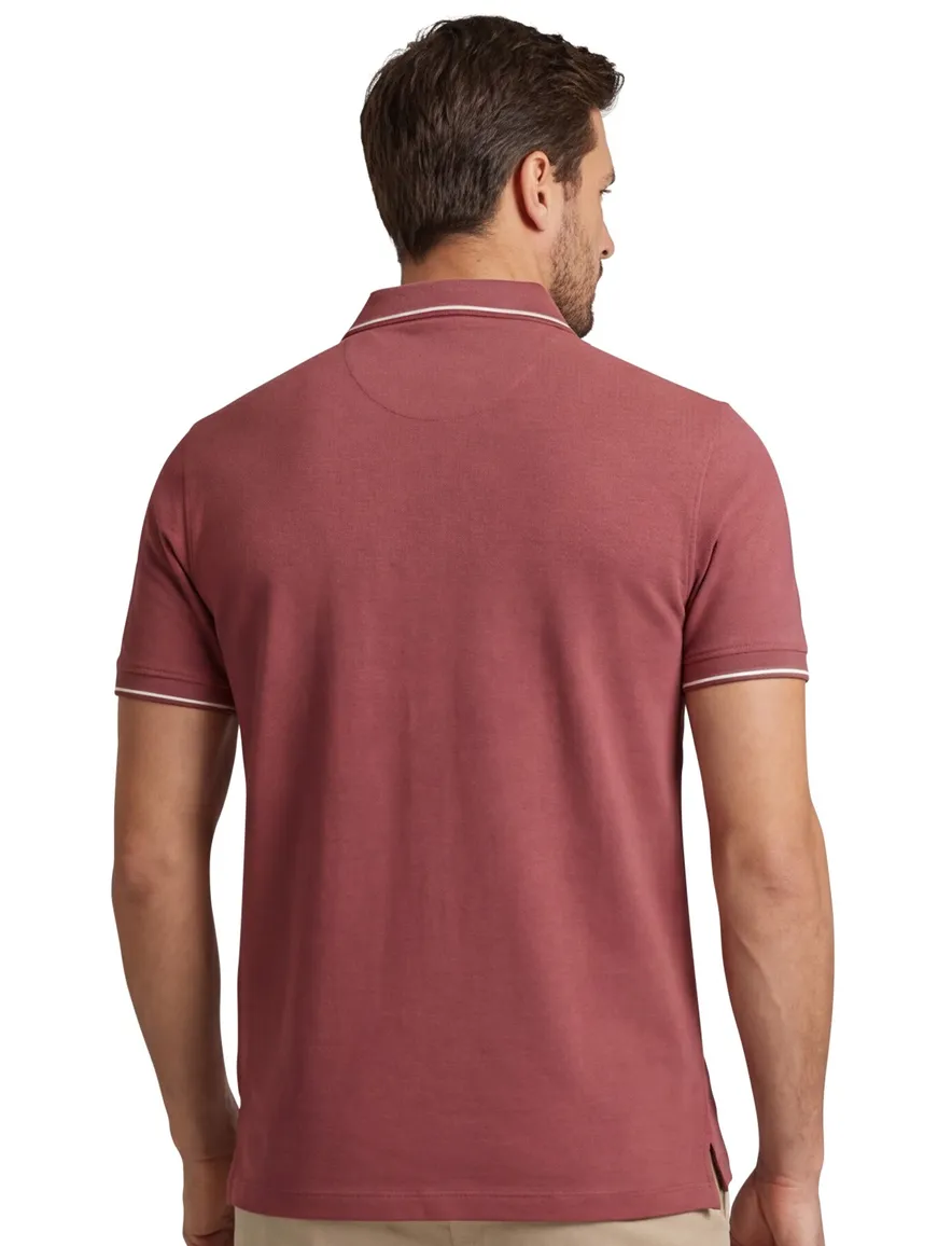 Portofino polo rood 3-knoops