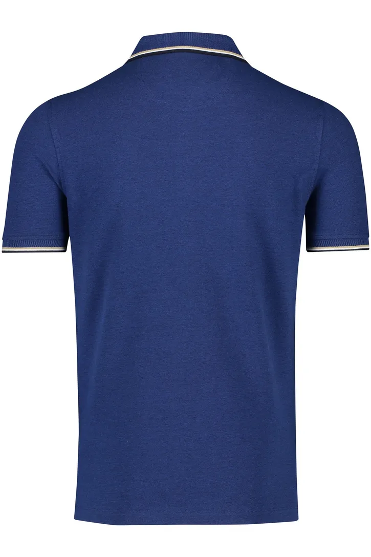 Katoenen Portofino polo normale fit donkerblauw