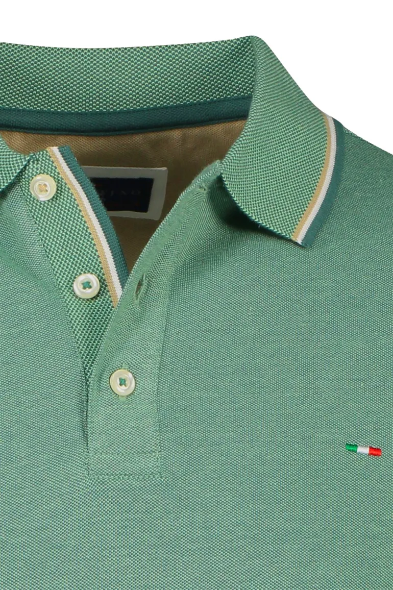 Portofino polo groen korte mouw