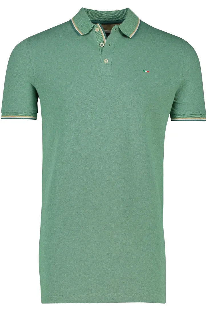 Portofino polo normale fit groen katoen extra lang