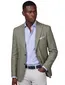Groen colbert Carl Gross gemêleerd modern fit linnen greenline